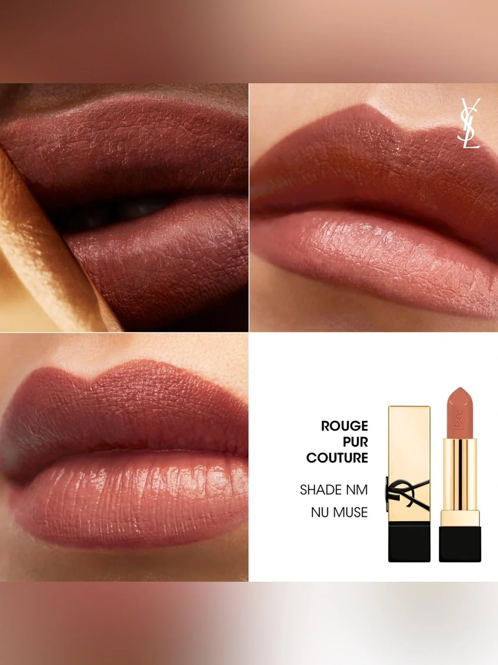 Yves Saint Laurent Rouge Pur Couture Lipstick — Nu Muse (neutral mauve)